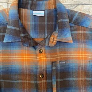 Columbia Omni Wick Men’s Plaid Shirt Size Medium